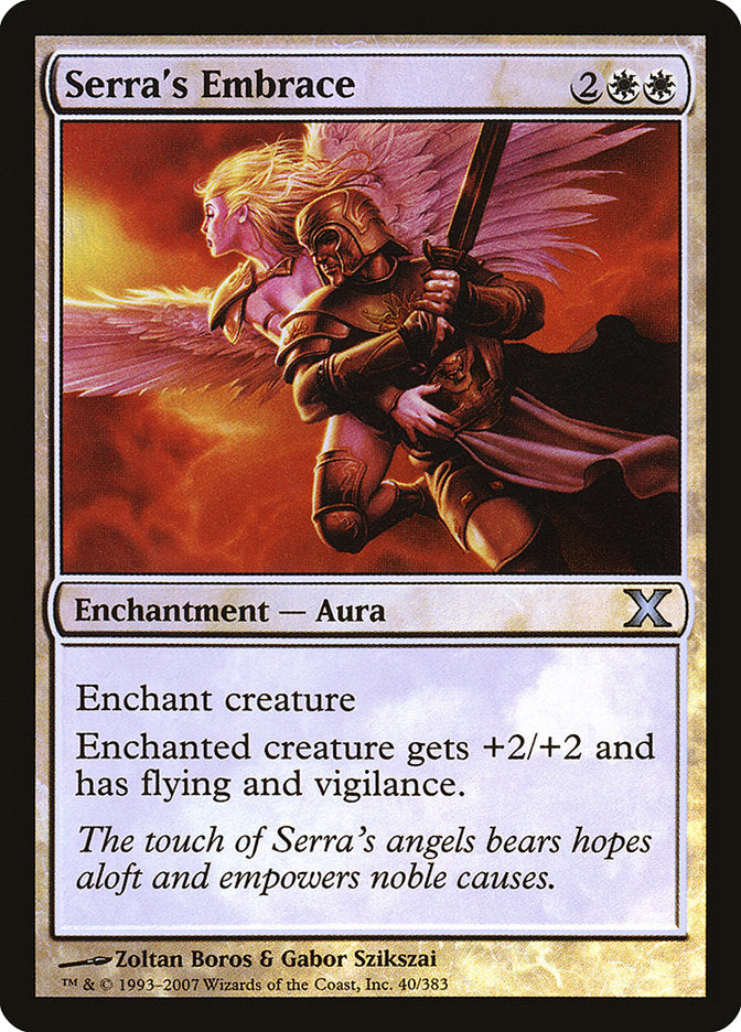 Serra's Embrace - (Foil): Tenth Edition