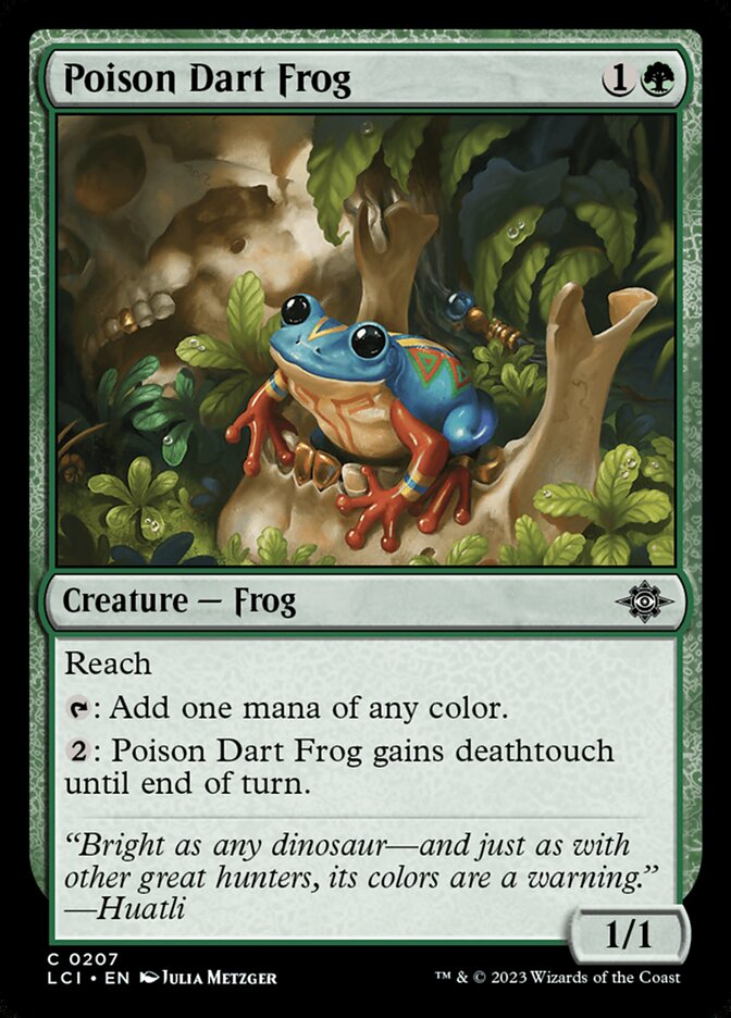 Poison Dart Frog - (Foil): Lost Caverns of Ixalan