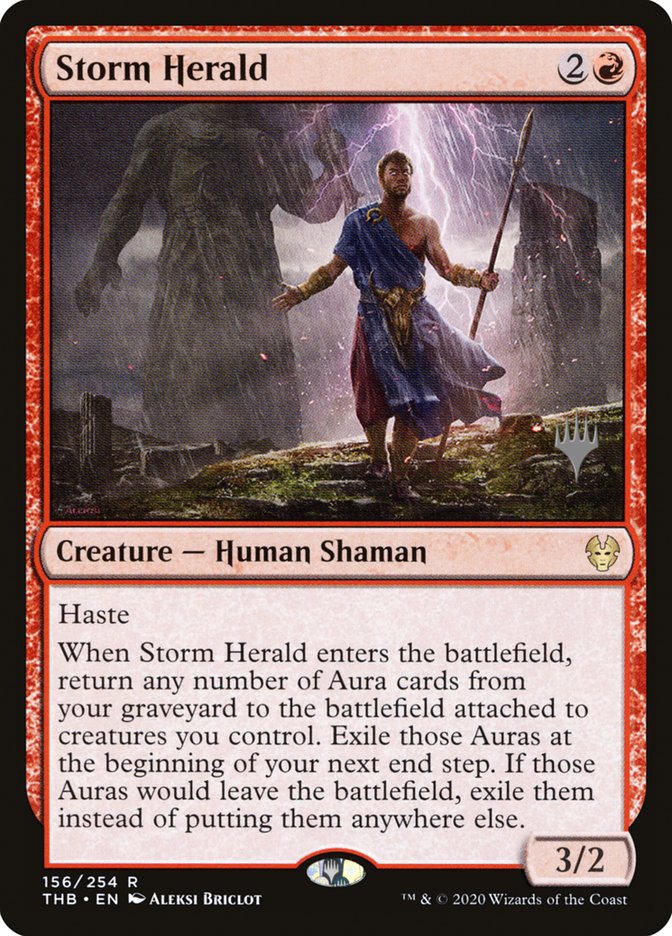 Storm Herald (Promo Pack) (Theros Beyond Death) - (Foil): Theros Beyond Death Promos