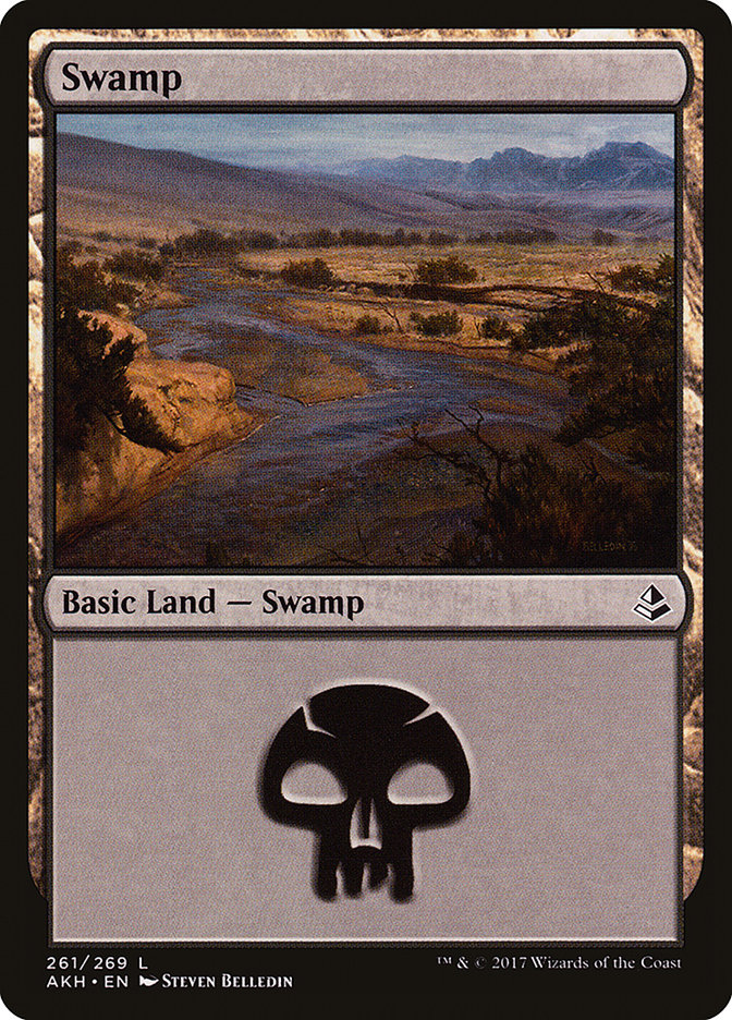 Swamp (#261) - (Foil): Amonkhet