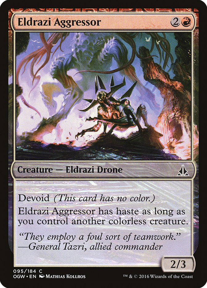 Eldrazi Aggressor - (Foil): Oath of the Gatewatch