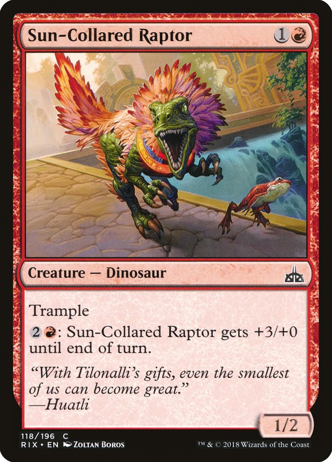 Sun-Collared Raptor - (Foil): Rivals of Ixalan