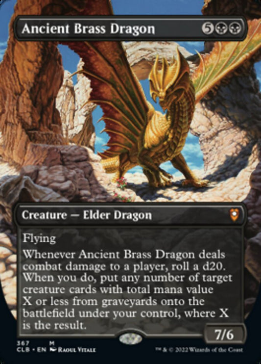 Ancient Brass Dragon (Borderless): Commander Legends: Battle for Baldur's Gate