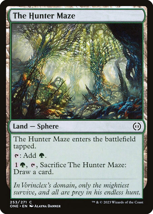 The Hunter Maze - (Foil): Phyrexia: All Will Be One