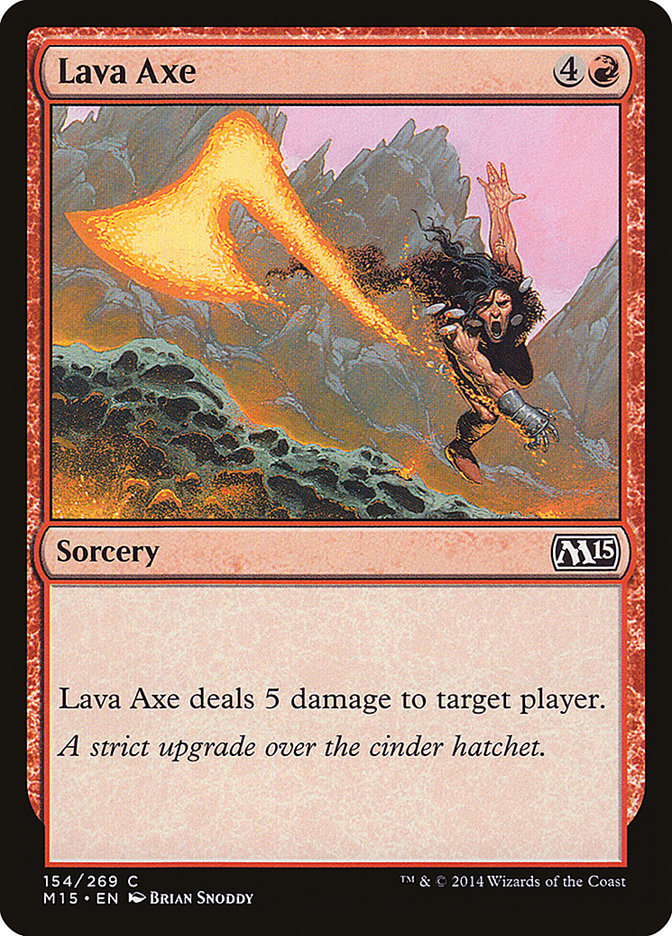 Lava Axe - (Foil): Magic 2015