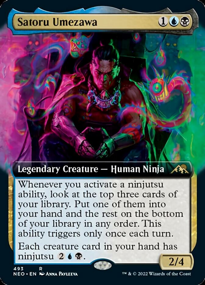 Satoru Umezawa (Extended Art) - (Foil): Kamigawa: Neon Dynasty