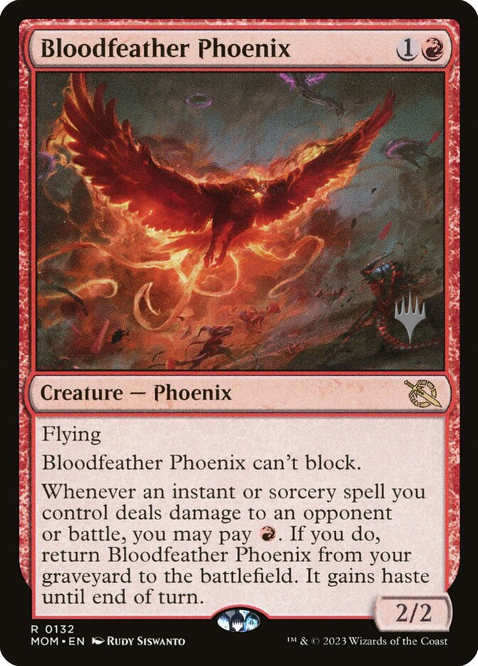 Bloodfeather Phoenix (Promo Pack) (March of the Machine): March of the Machine Promos