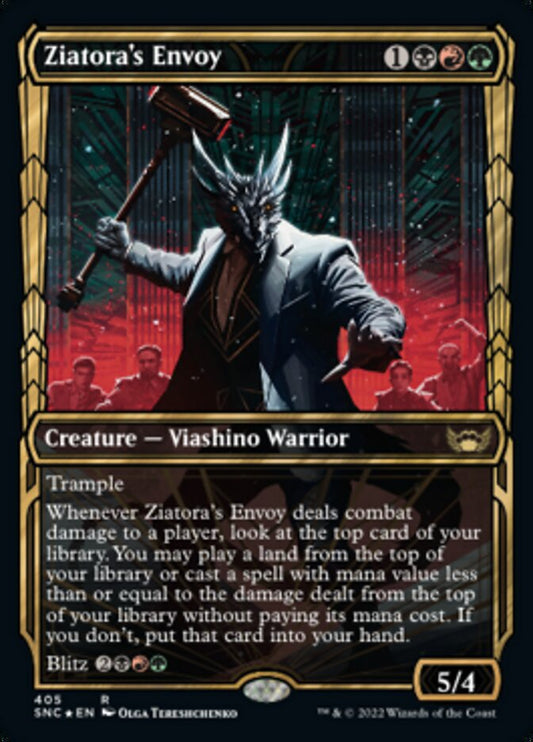 Ziatora's Envoy (Showcase) (Gilded Foil) - (Foil): Streets of New Capenna