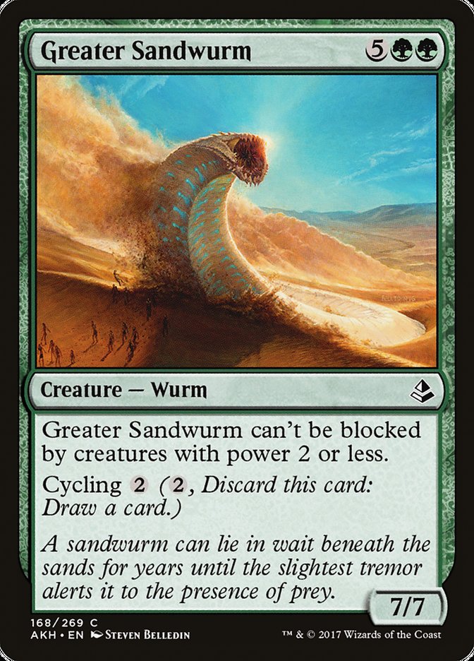 Greater Sandwurm - (Foil): Amonkhet