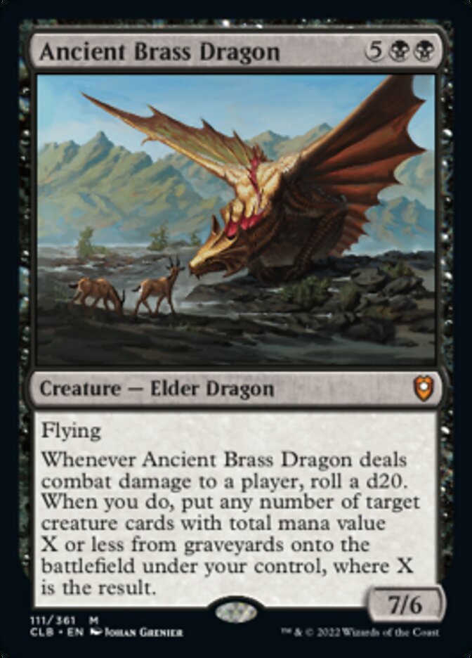 Ancient Brass Dragon: Commander Legends: Battle for Baldur's Gate