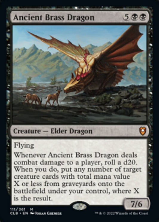 Ancient Brass Dragon - (Foil): Commander Legends: Battle for Baldur's Gate