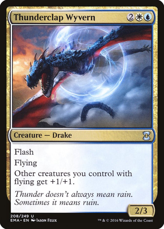 Thunderclap Wyvern - (Foil): Eternal Masters