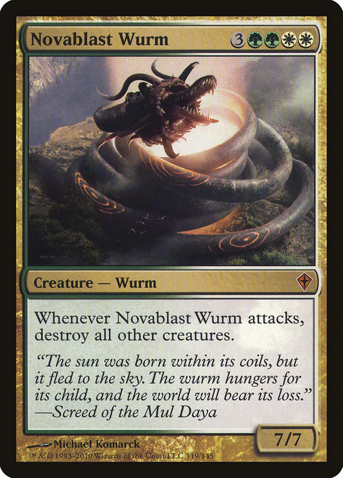 Novablast Wurm - (Foil): Worldwake