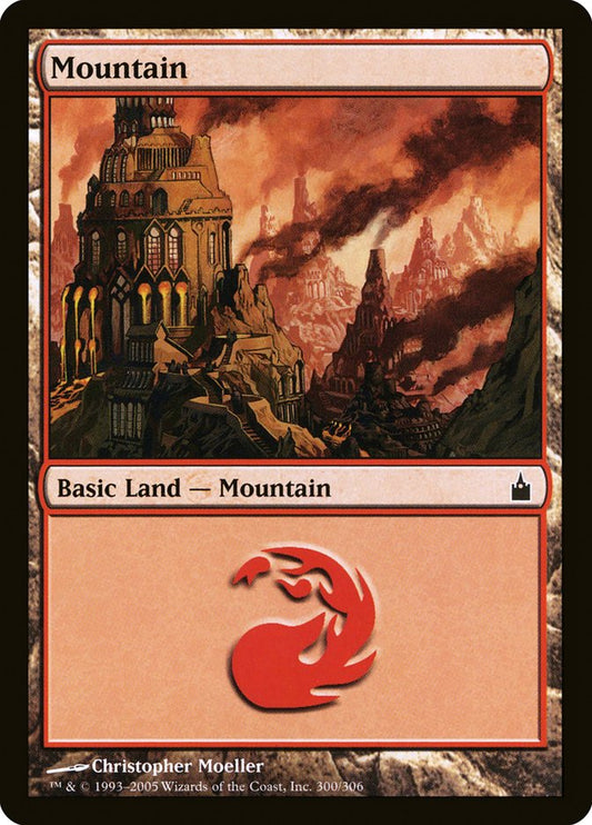 Mountain (#300) - (Foil): Ravnica: City of Guilds