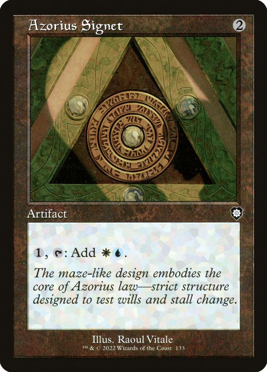 Azorius Signet (Retro Frame): The Brothers' War Commander