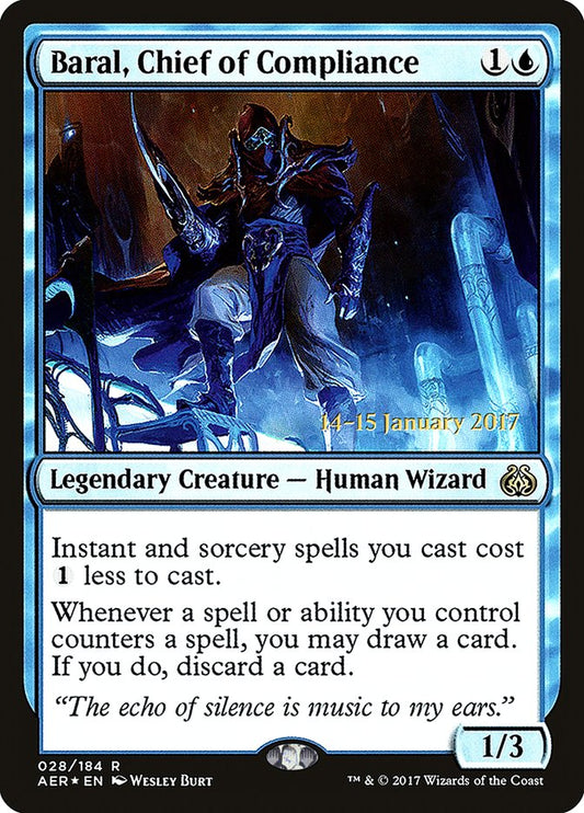 Baral, Chief of Compliance (Prerelease) (Aether Revolt) - (Foil): Aether Revolt Promos