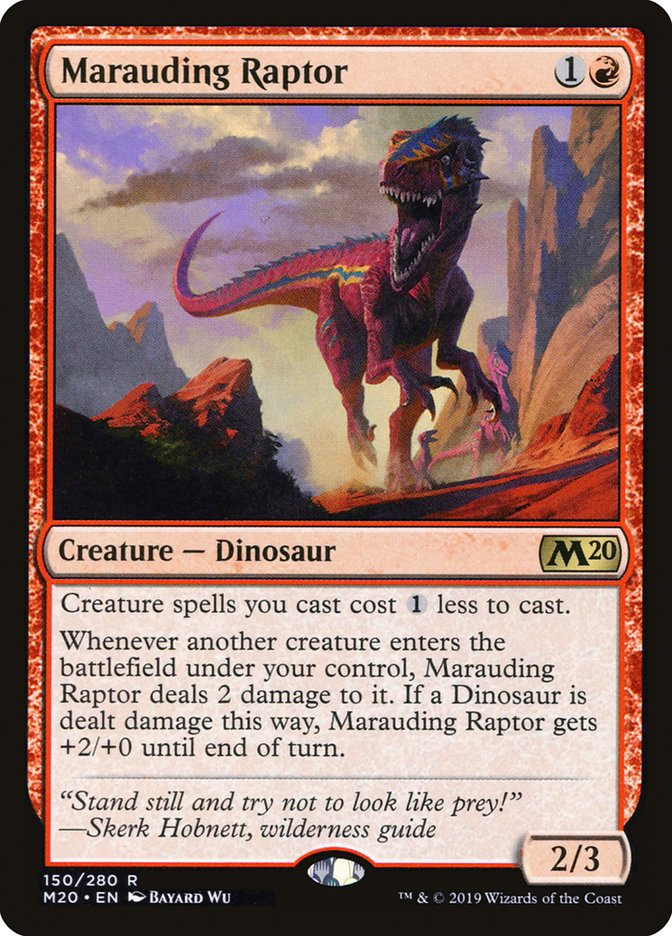 Marauding Raptor - (Foil): Core Set 2020