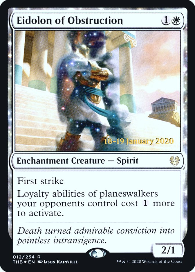 Eidolon of Obstruction - (Foil): Theros Beyond Death Promos