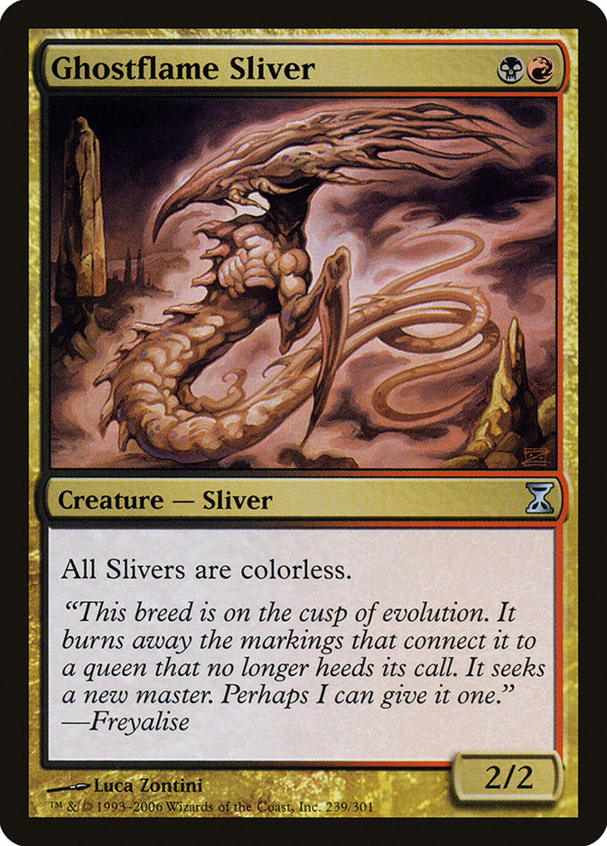 Ghostflame Sliver - (Foil): Time Spiral
