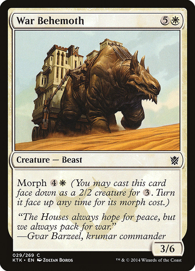 War Behemoth - (Foil): Khans of Tarkir