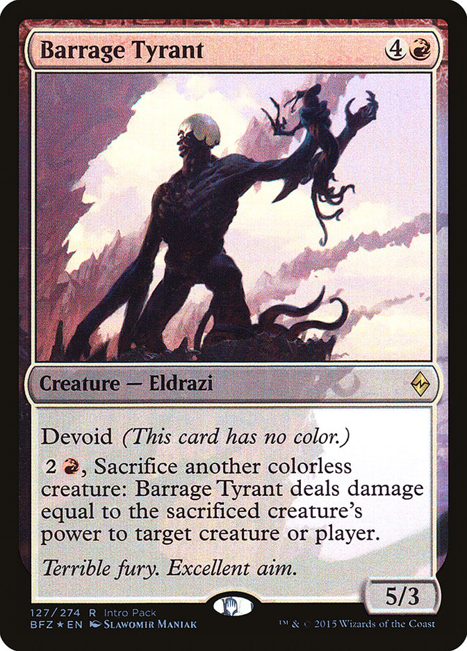 Barrage Tyrant (Prerelease) (Battle for Zendikar) - (Foil): Battle for Zendikar Promos