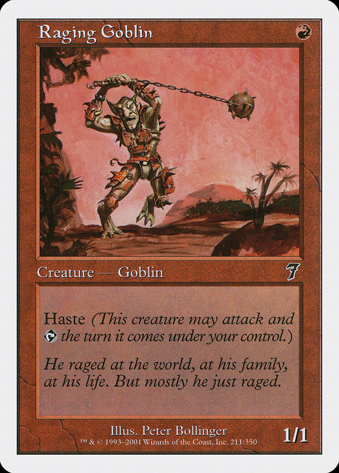 Raging Goblin - (Foil): Seventh Edition
