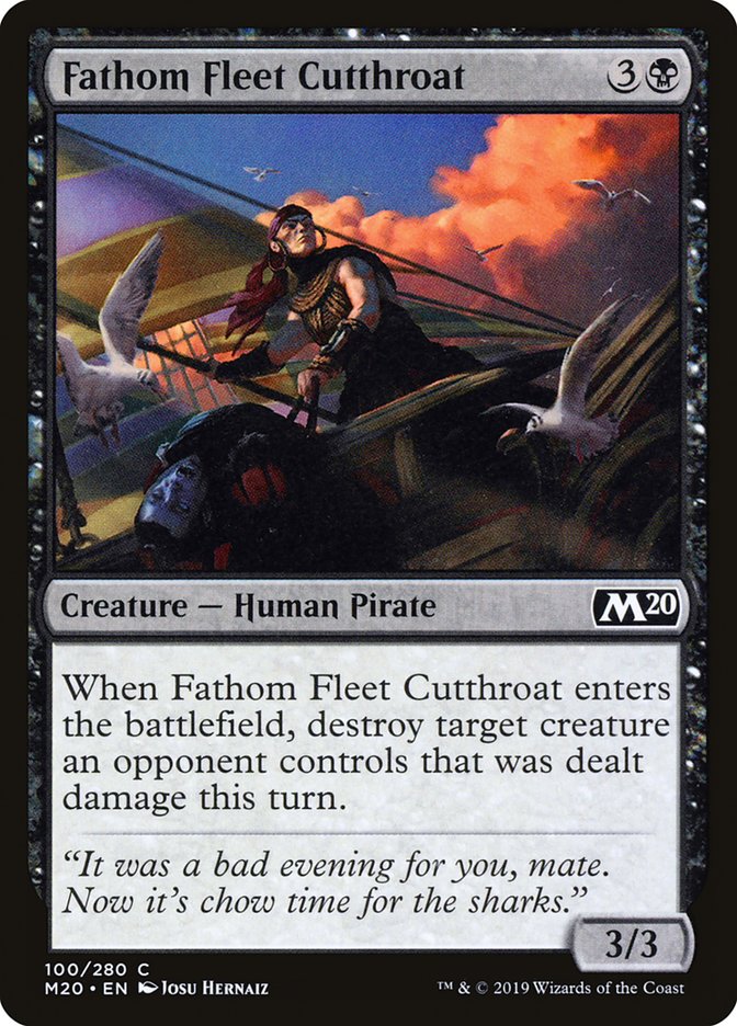 Fathom Fleet Cutthroat - (Foil): Core Set 2020