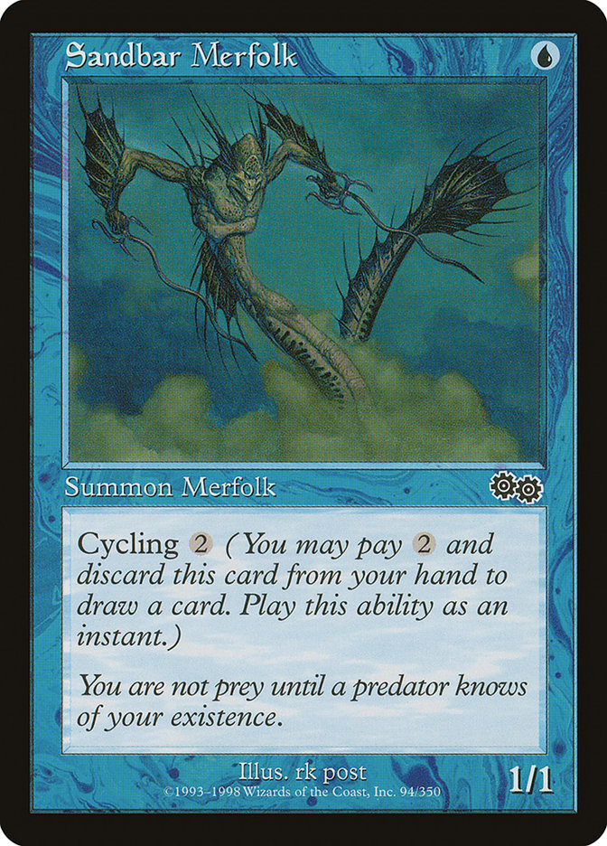 Sandbar Merfolk: Urza's Saga