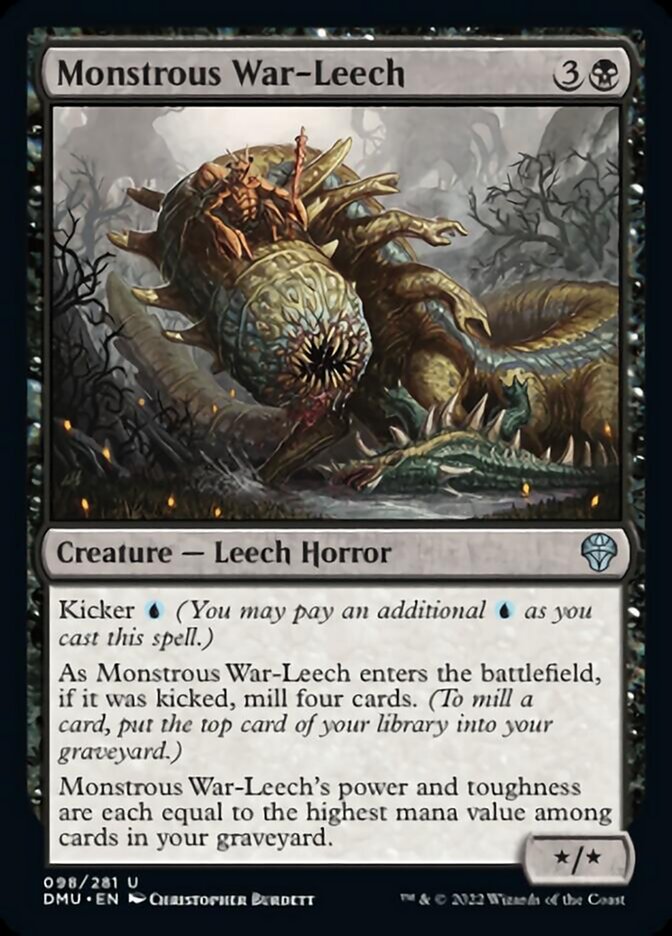 Monstrous War-Leech - (Foil): Dominaria United