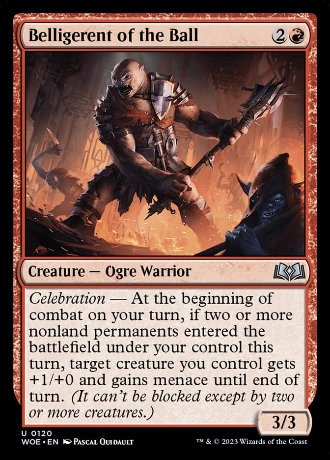 Belligerent of the Ball - (Foil): Wilds of Eldraine