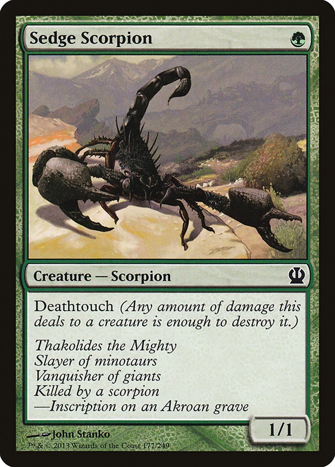 Sedge Scorpion - (Foil): Theros