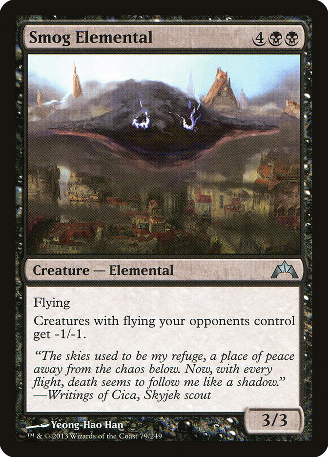 Smog Elemental - (Foil): Gatecrash