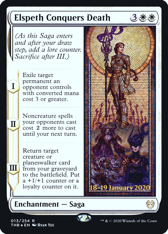 Elspeth Conquers Death - (Foil): Theros Beyond Death Promos