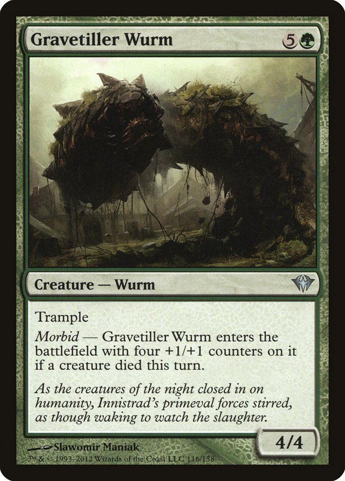 Gravetiller Wurm - (Foil): Dark Ascension