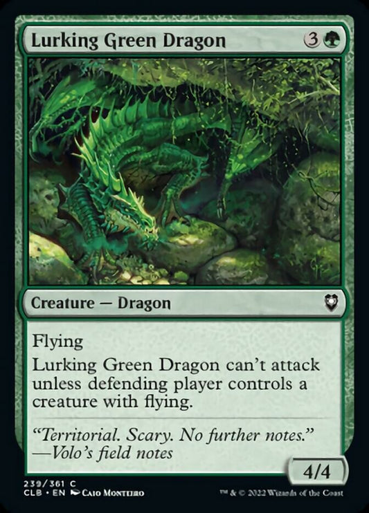 Lurking Green Dragon - (Foil): Commander Legends: Battle for Baldur's Gate