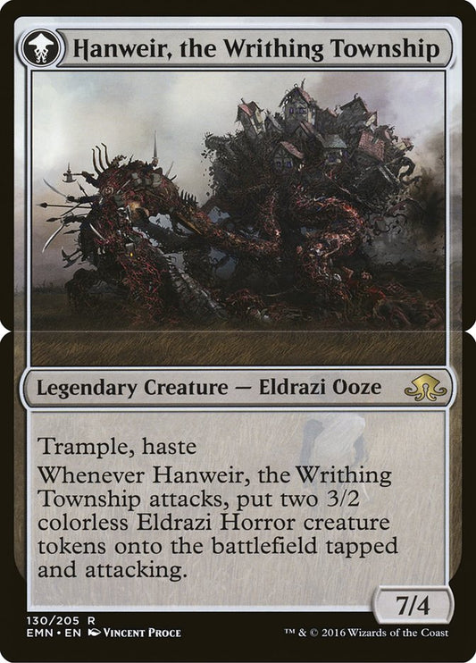 Hanweir, the Writhing Township - (Foil): Eldritch Moon