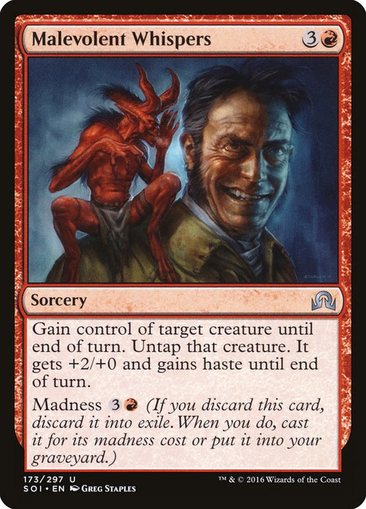 Malevolent Whispers - (Foil): Shadows over Innistrad