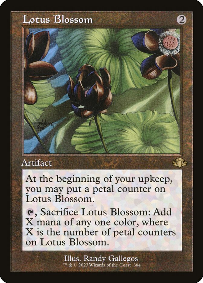 Lotus Blossom (Retro Frame) - (Foil): Dominaria Remastered