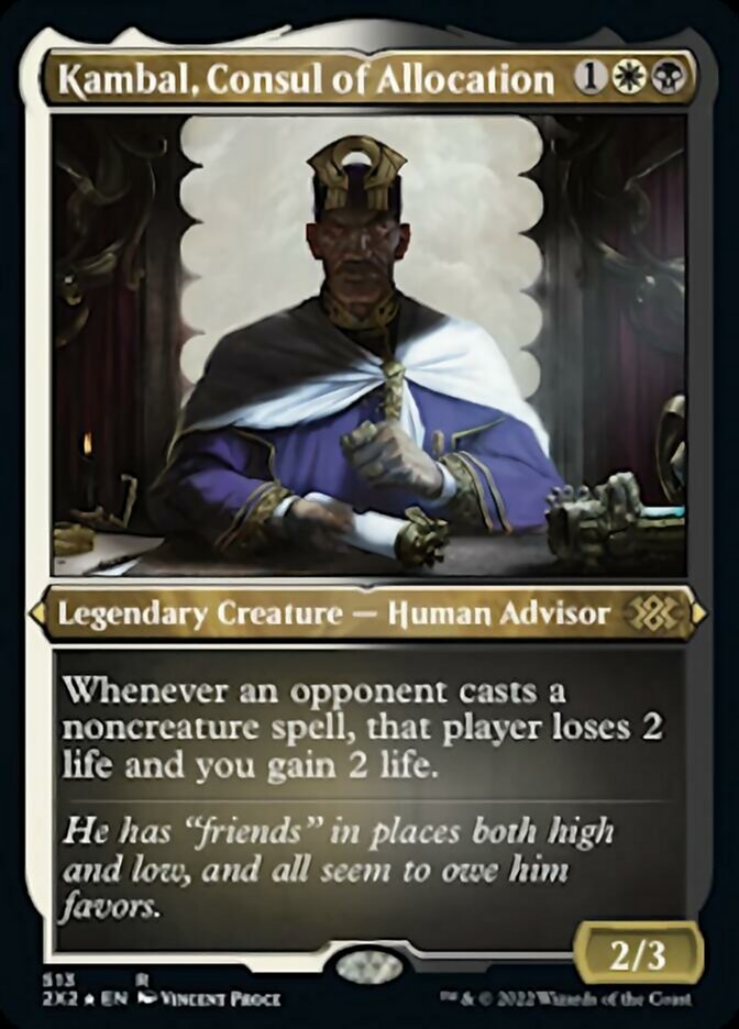 Kambal, Consul of Allocation (Foil Etched) - (Foil): Double Masters 2022