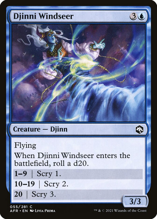 Djinni Windseer - (Foil): Adventures in the Forgotten Realms