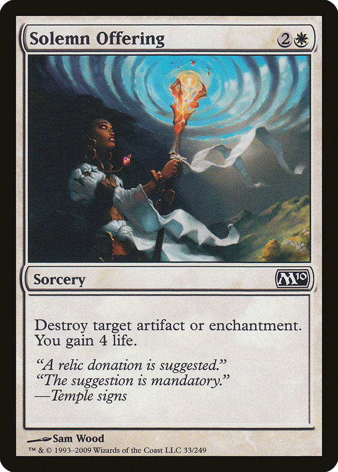 Solemn Offering - (Foil): Magic 2010