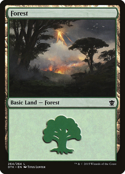 Forest (#264) - (Foil): Dragons of Tarkir