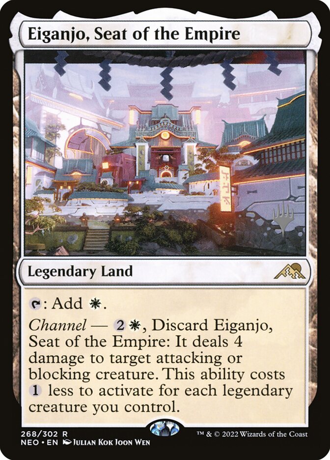 Eiganjo, Seat of the Empire - (Foil): Kamigawa: Neon Dynasty Promos