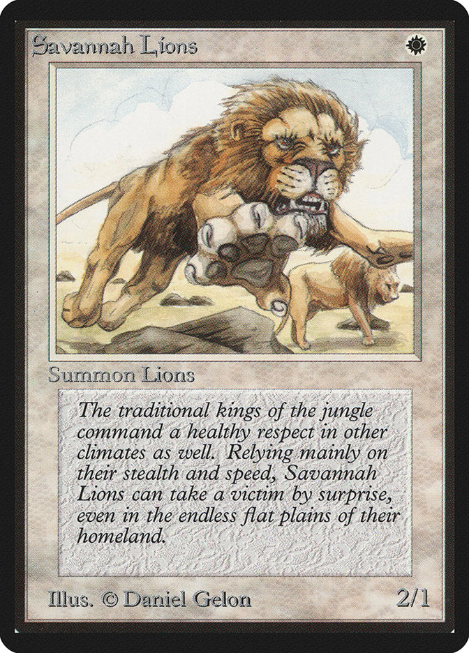 Savannah Lions: Limited Edition Beta