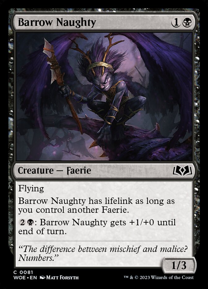 Barrow Naughty - (Foil): Wilds of Eldraine