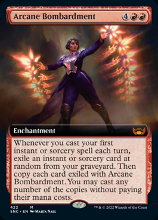 Arcane Bombardment (Extended Art) - (Foil): Streets of New Capenna