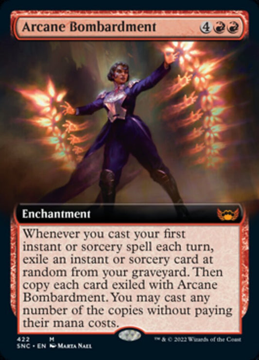 Arcane Bombardment (Extended Art) - (Foil): Streets of New Capenna
