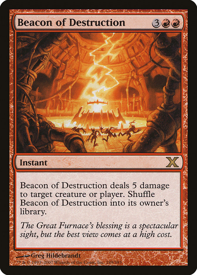 Beacon of Destruction - (Foil): Tenth Edition