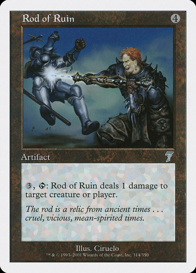 Rod of Ruin - (Foil): Seventh Edition