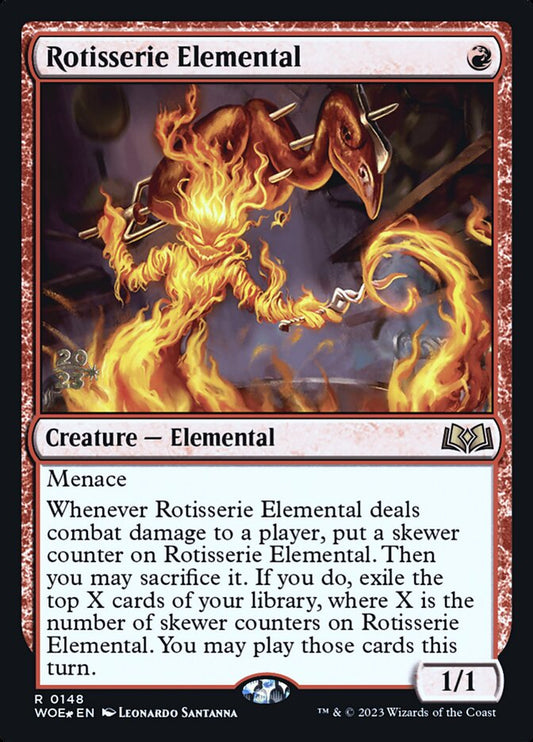 Rotisserie Elemental (Prerelease) (Wilds of Eldraine) - (Foil): Wilds of Eldraine Promos
